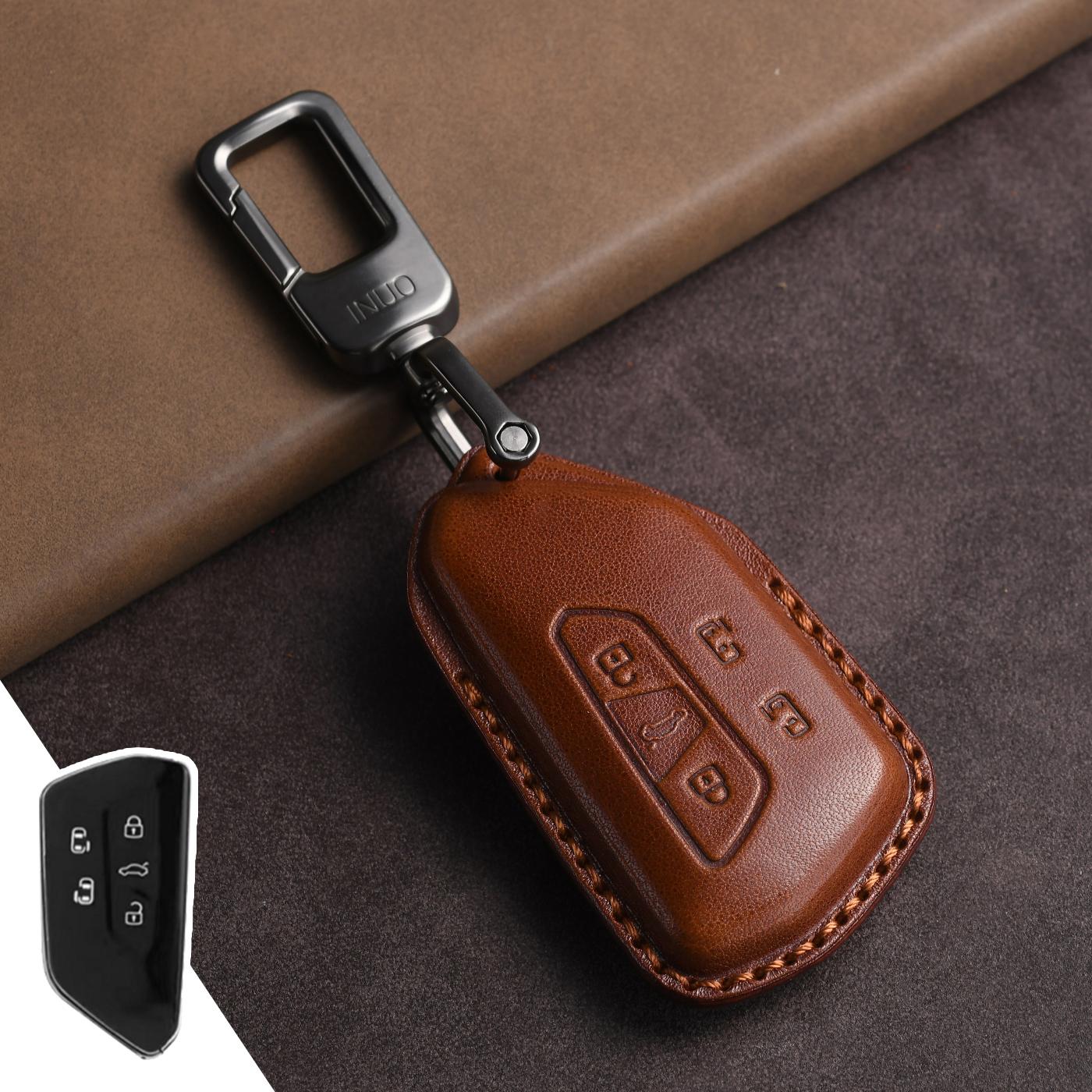 

Genuine Leather Protector for VW Volkswagen Golf 8 ID.4X CROZZ Talagon ID.6X Key Case Cover Fob