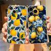 Retro Fruit Lemon Phone Case For iPhone 15 16 14 13 12 11 Pro Max 16E XS XR Max 7 8 16 Plus SE2 Soft TPU Clear Cover