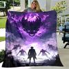 1pc Blanket Solo Leveling Sung Jin-woo2 Print Design, Lightweight Blanket for Sofa, Bed- Soft &Warm, Gift for All Seasons Like Christmas, Halloween