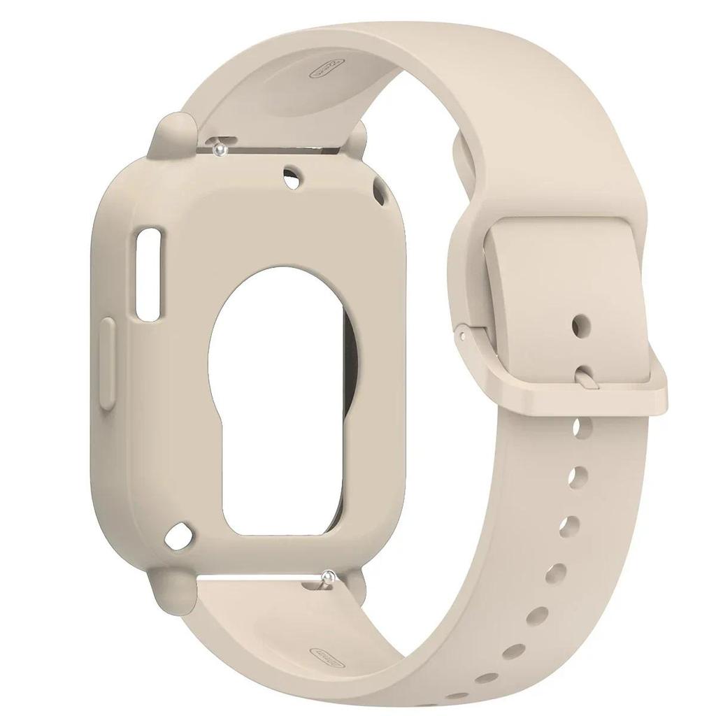 Silikonhülle+Armband für Redmi Watch 5 Lite / 5 Active weicher Stoßfänger Ersatzarmband Gürtel Uhrenarmband Schutzhülle Abdeckung