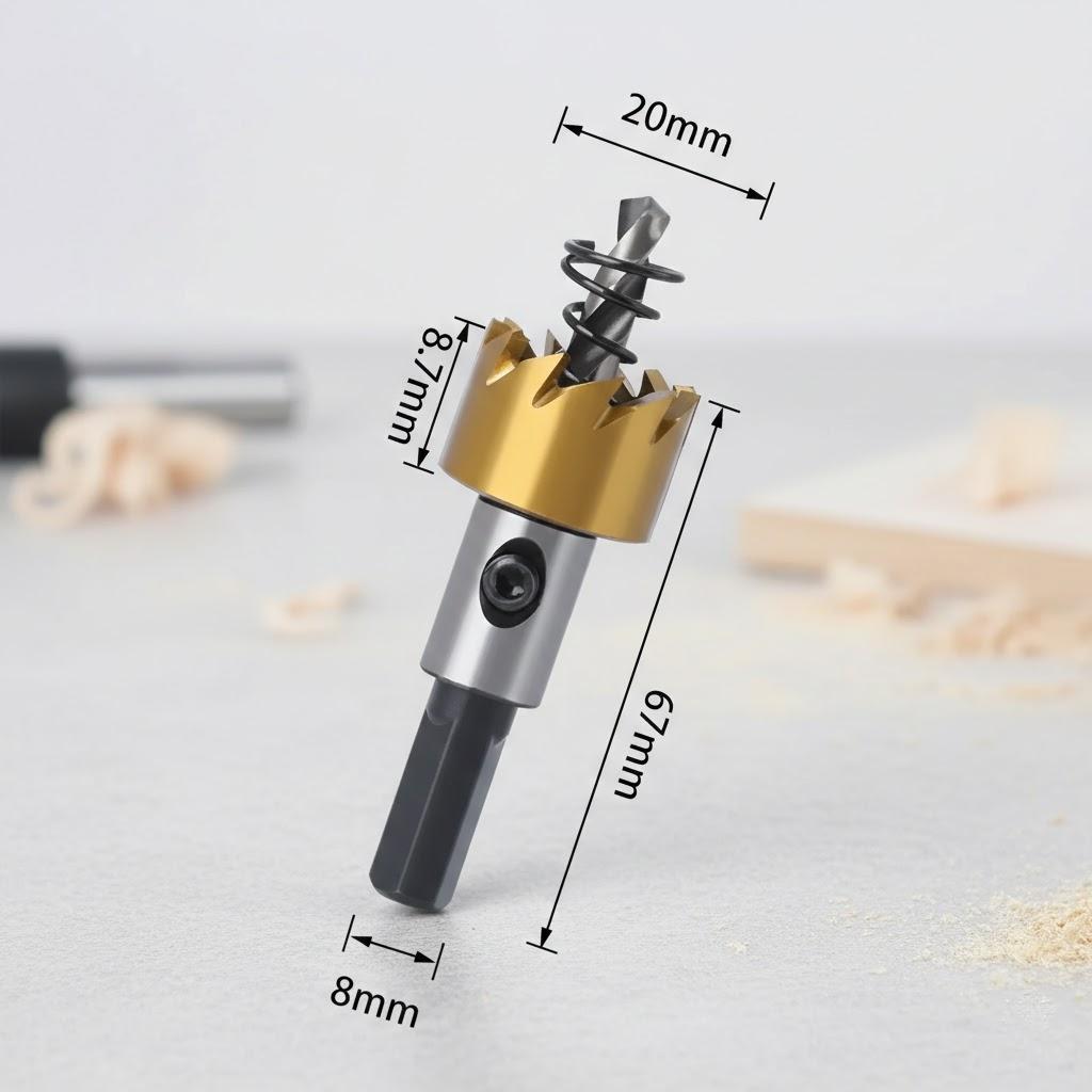 5Pcs Hole Saw Cutter Drill Bit Set HSS for Sheet Metal Reaming Tools 16 18.5 20 25 30mm Heavy Duty Drill Bits