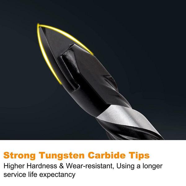 5 bucăți/set set de burghie cu vârf din carbură de tungsten pentru plăci pentru îmbunătățirea casei și proiecte de bricolaj