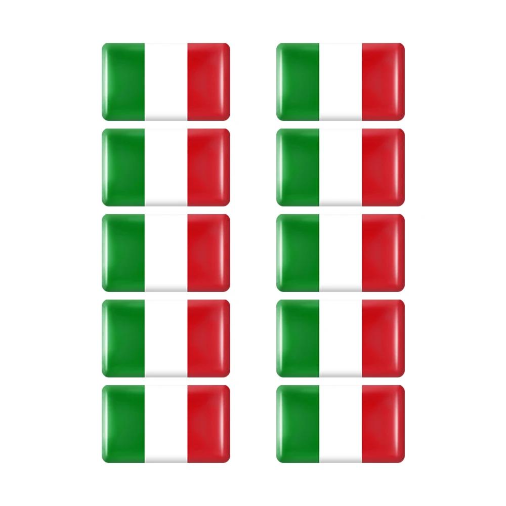 

10 шт. Эпоксидные наклейки с флагами Наклейка для украшения салона автомобиля для Объединенных Арабских Эмиратов Таиланда Нидерландов России Бразилии Италии Значок