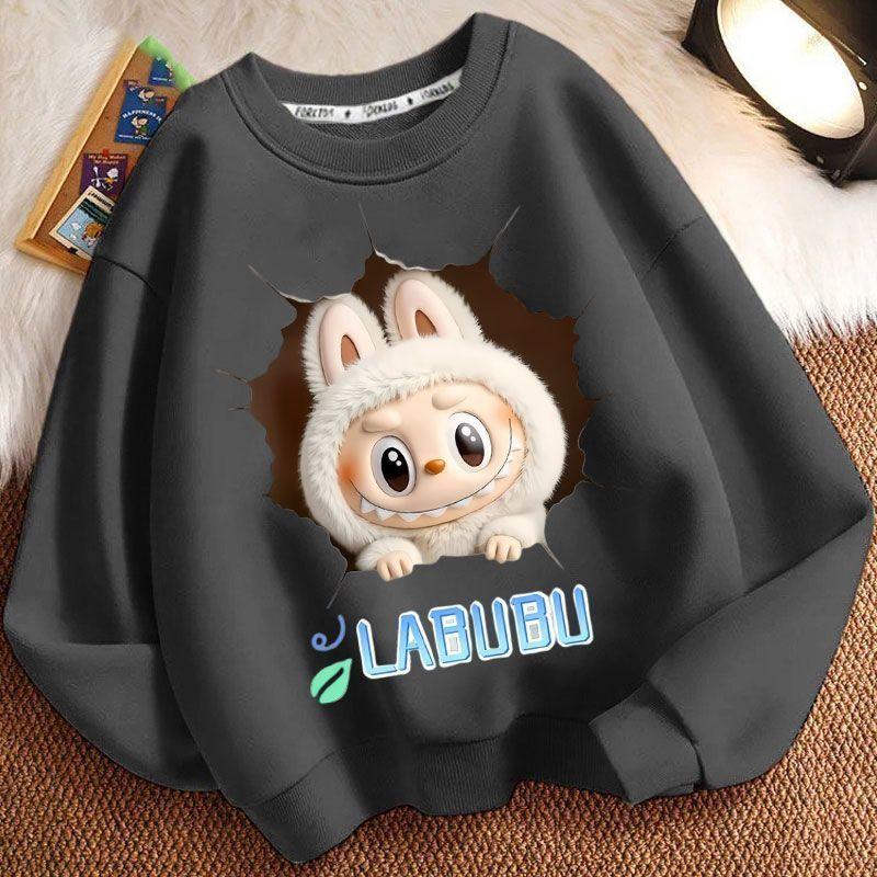 Children's Fashion Sweatshirts for Spring and Autumn, Long-sleeved Loose Sweatshirts for Boys and Girls