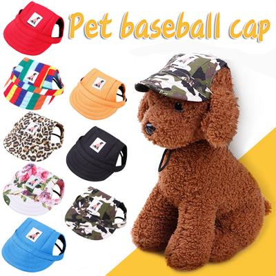 Pes Baseball Cap Outdoor Pet Sun Hat Summer Canvas Visor Puppy