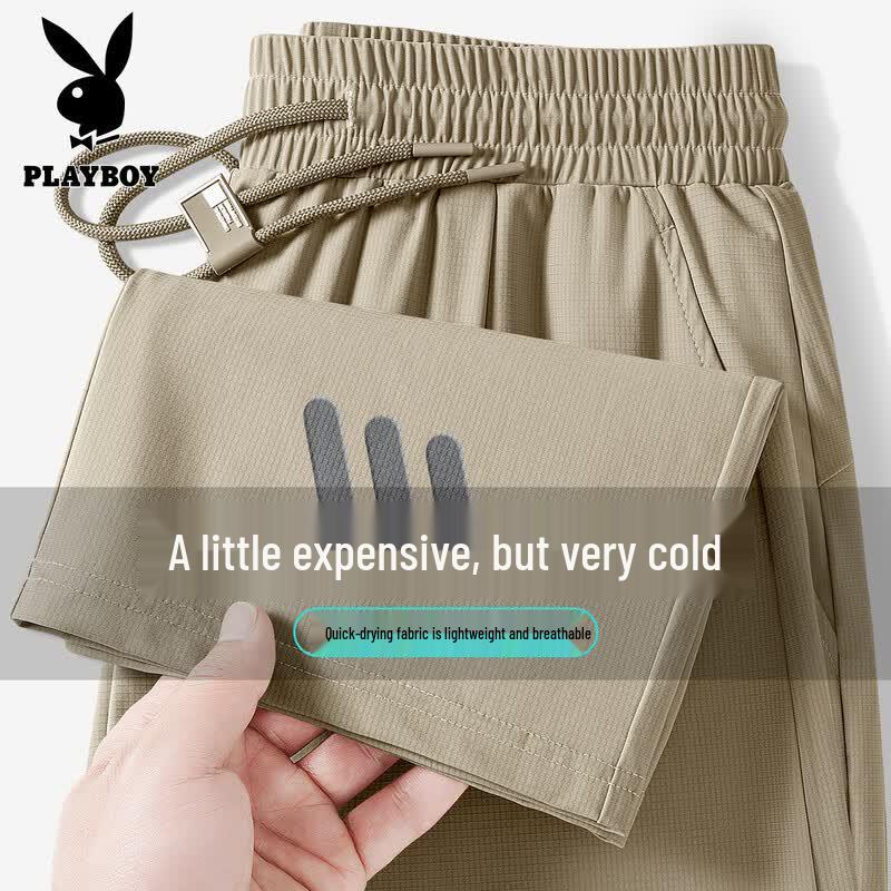 

PLAYBOY Men s 2026 Ice Silk Quick-Dry Straight Leg Casual Pants 2XL (185)