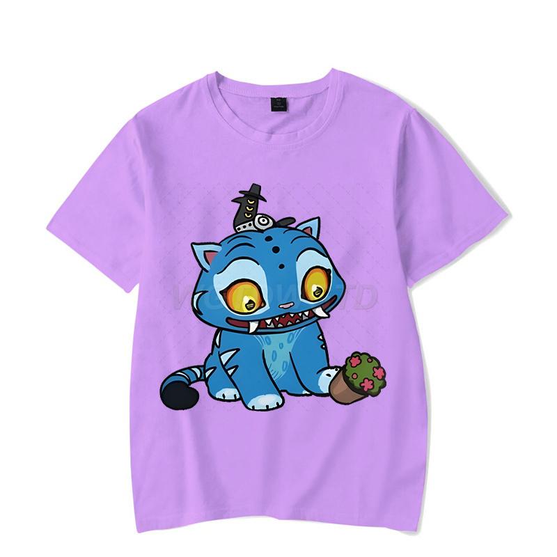 KPop Demon Hunters Print Tshirt Streetwear Cartoon Tiger Women Y2K Tops Hip Hop Tees Men Fashion Crewneck  Anime T-shirts