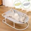 Free-Standing Elevated Cat Bed with Removable Washable Mesh Fits Up To 10kg Metal Frame Hammock for Kittens/Small Dog