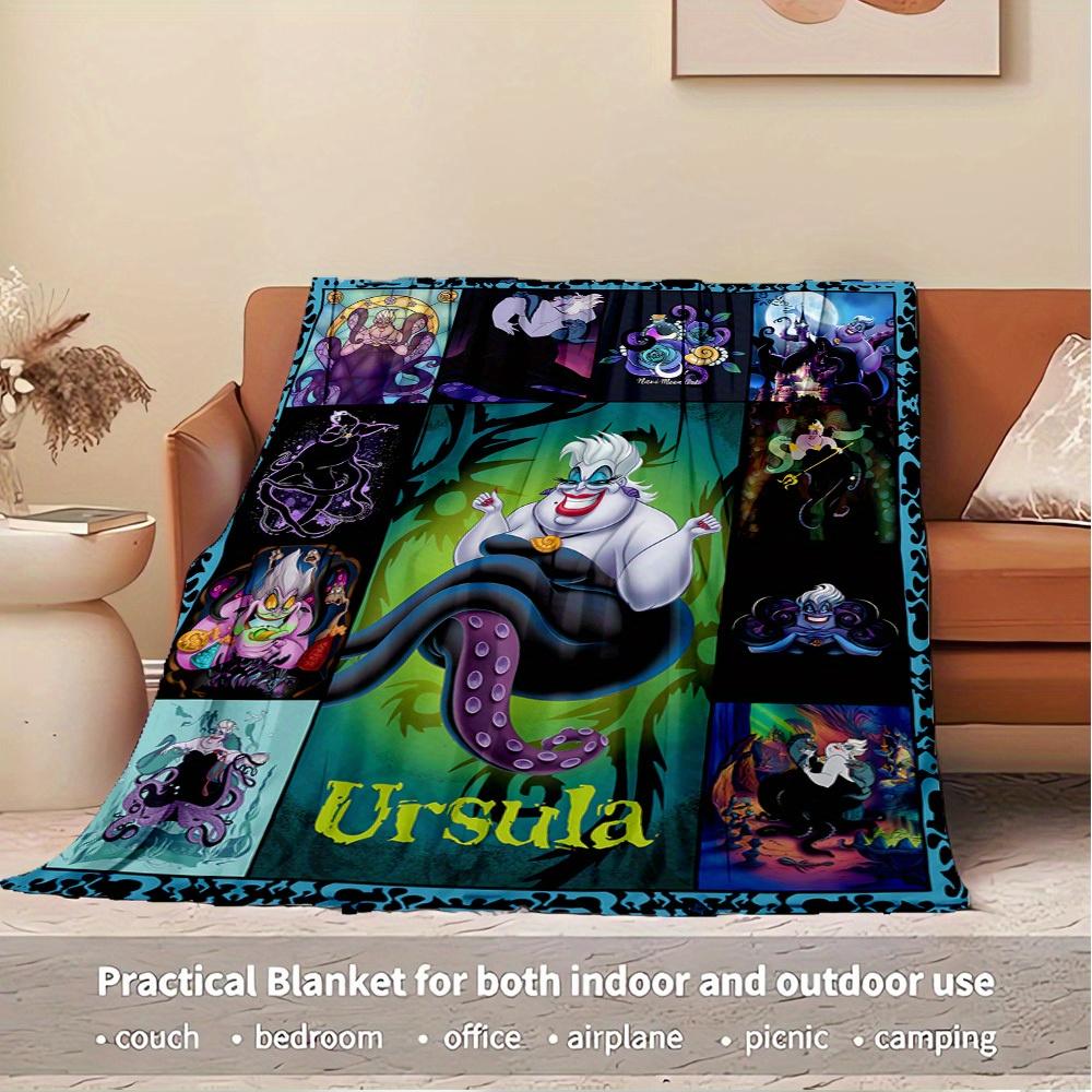 1pc Velvet Ursula Villains Disney The Little Mermaid Bedding Throw Blanket Couch Cover Sofa Throw Gift Home