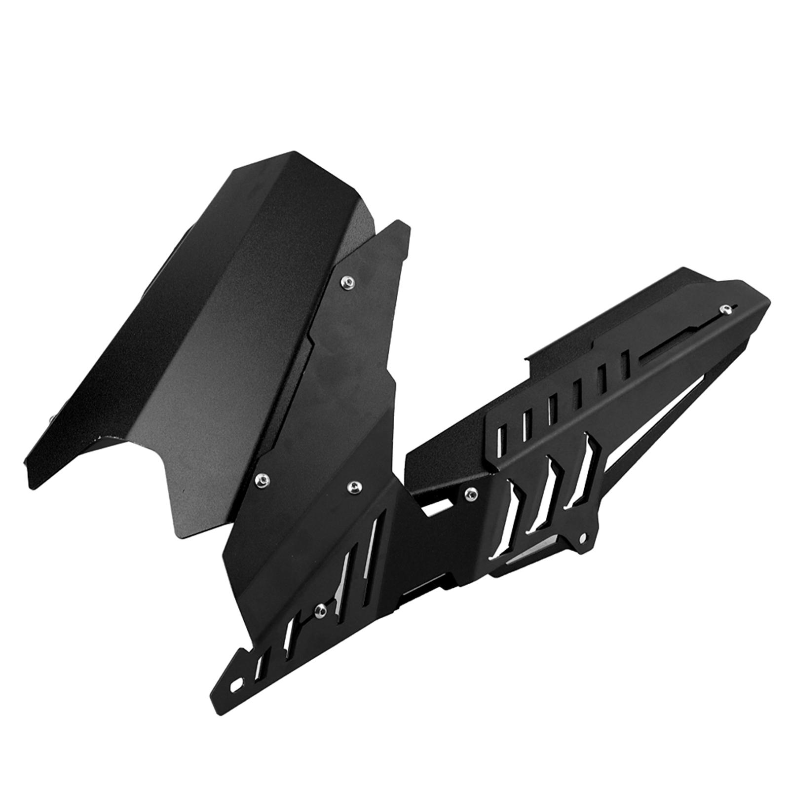 

CNC Motorcycle Rear Mudguard & Chain Guard Cover Kit Replacement for YZF R3 R25 13-17 (Black)