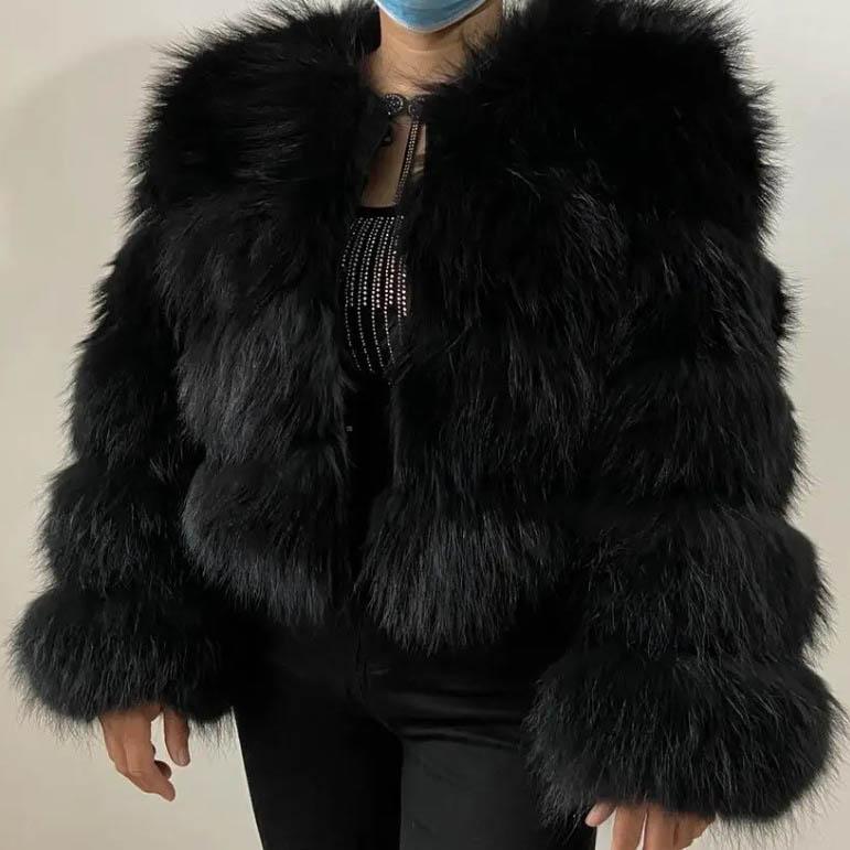 Super Winter Women Thick Faux Fur Coat Fur Jacket Plus Size Jackets Female Vest