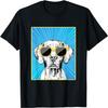 Vizsla Portrait Pop Art Dog with Sunglasses T-Shirt for Men Women Kids