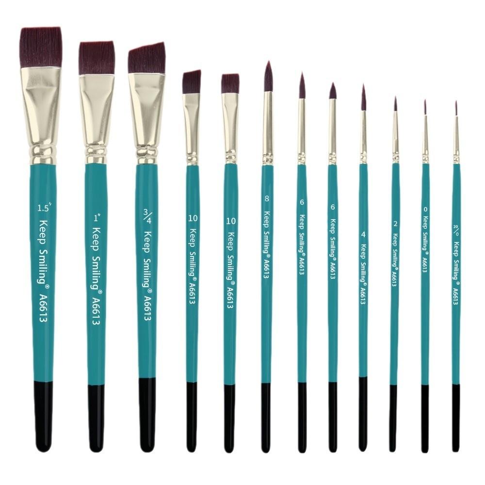 12PCS Face Painting Art Brushes For Body Paint DIY Makeup Children's Face Painting Brushes On Holiday Party Artiest Brushes
