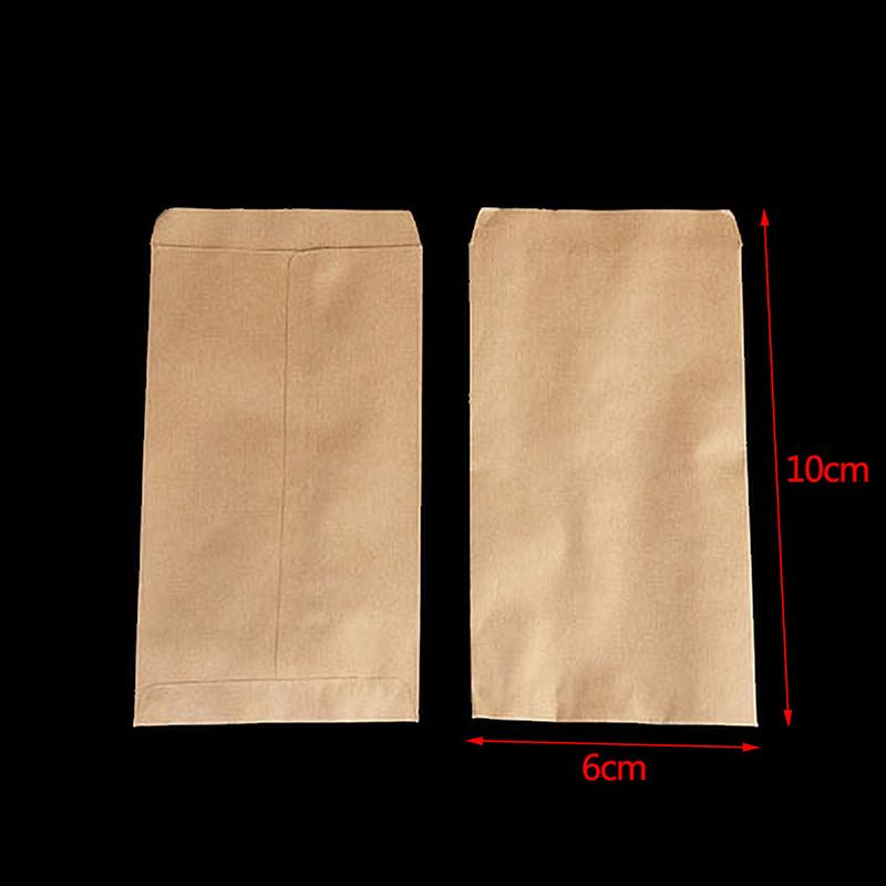 100Pcs Kraft Paper Seed Protective Envelope Storage Bags Mini Envelopes Packets