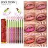 Triangular Oblique Lip Liner Matt Monochrome Semi-long-lasting Outline Velvet Not Easy To Take Off Makeup Lipstick Pen Lip Makeup