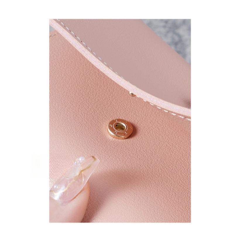 Simple  Short Women's Wallet Student Ticket Clip Multi Functional Card Bag