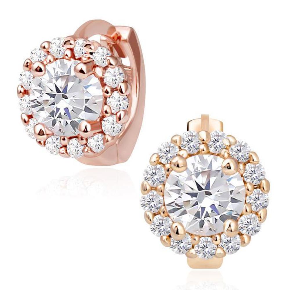 Elise 14K Gold Needle Cubic Rose Gold Gold Ring Piercing (S8539483)