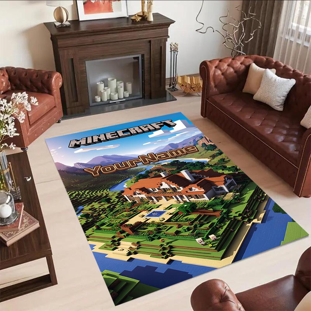 Minecraft 97 Personalized Text Carpet Perfect for Dormitory Bedrooms Decorate room Playrooms Antislip Carpet Office home decor