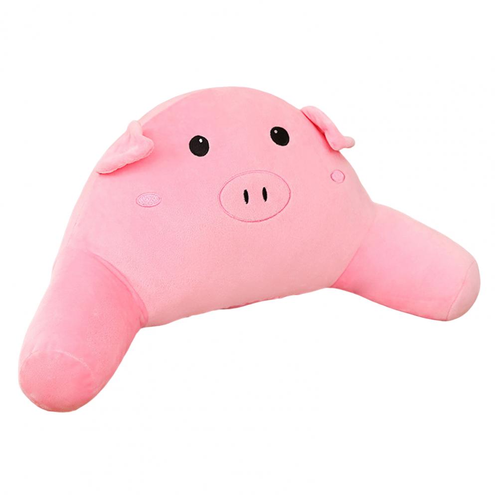 Arm Support Bed Pillow Cute Plush Throw Cushion for Sofa or Chair Waist Protector Backrest Pillow for Office Nap and Home Decor