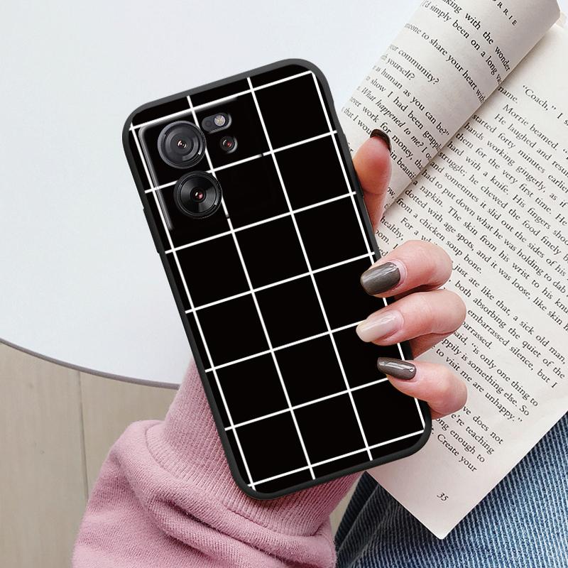 For Xiaomi 13T Pro Case TPU Soft Silicone Coque Flower Pattern Cartoon Painted Phone Cover For Xiaomi 13T Back Protection Capa