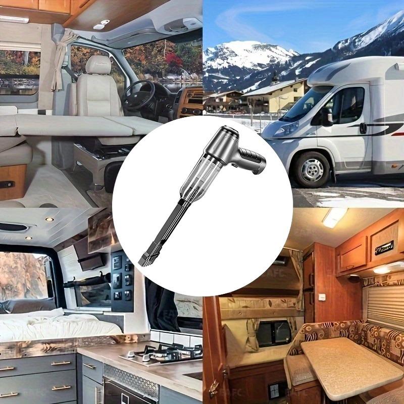 Bürstenloser Auto-Innenraumstaubsauger, tragbarer Handstaubsauger mit starker Saugkraft für die doppelte Verwendung in Auto und Haushalt, Wohnmobil-Innenraum, Reinigungsgeräte