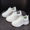 Board shoes women's 2026 spring and autumn new leather fashionable women's shoes with increased height inside casual sports shoe
