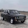 1/24 LADA 2106 Diecast Alloy Car Model Toy Metal Body Door Can Opened Toy Car Pull Back Sound Light Rubber Tire Vehicle Boy Gift