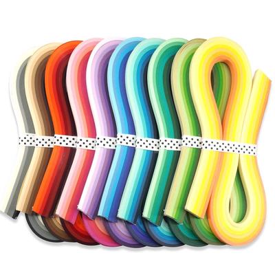 JUYA Quilling Set 1200 Blatt Papier in 60 Farbverläufen 540mm 3mm Breit, Lang,