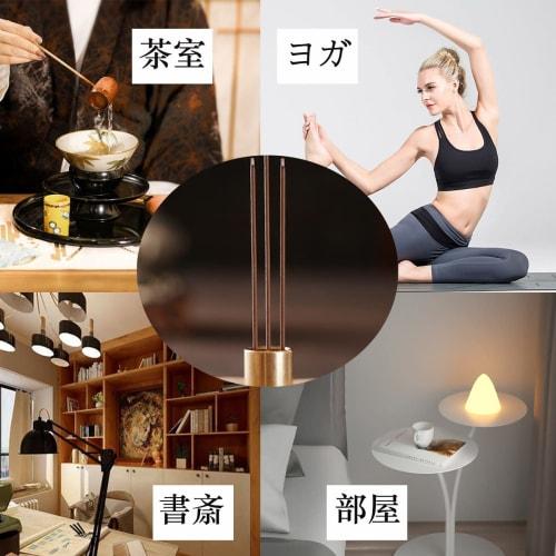 Forahome Brass Cylindrical Mini Incense Holder, Cute, Durable, Compact, Portable, Ideal for Graves, Buddhist Altars, Meditation, Study, and Yoga (Gold