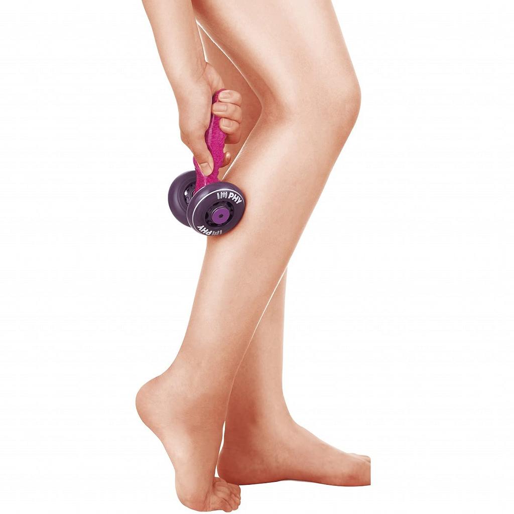 IMPHY Myofascial Release Massage Squeezer for and Lower Back Pain Relief and Stretching Roller, Calf, Shoulder, (Black)