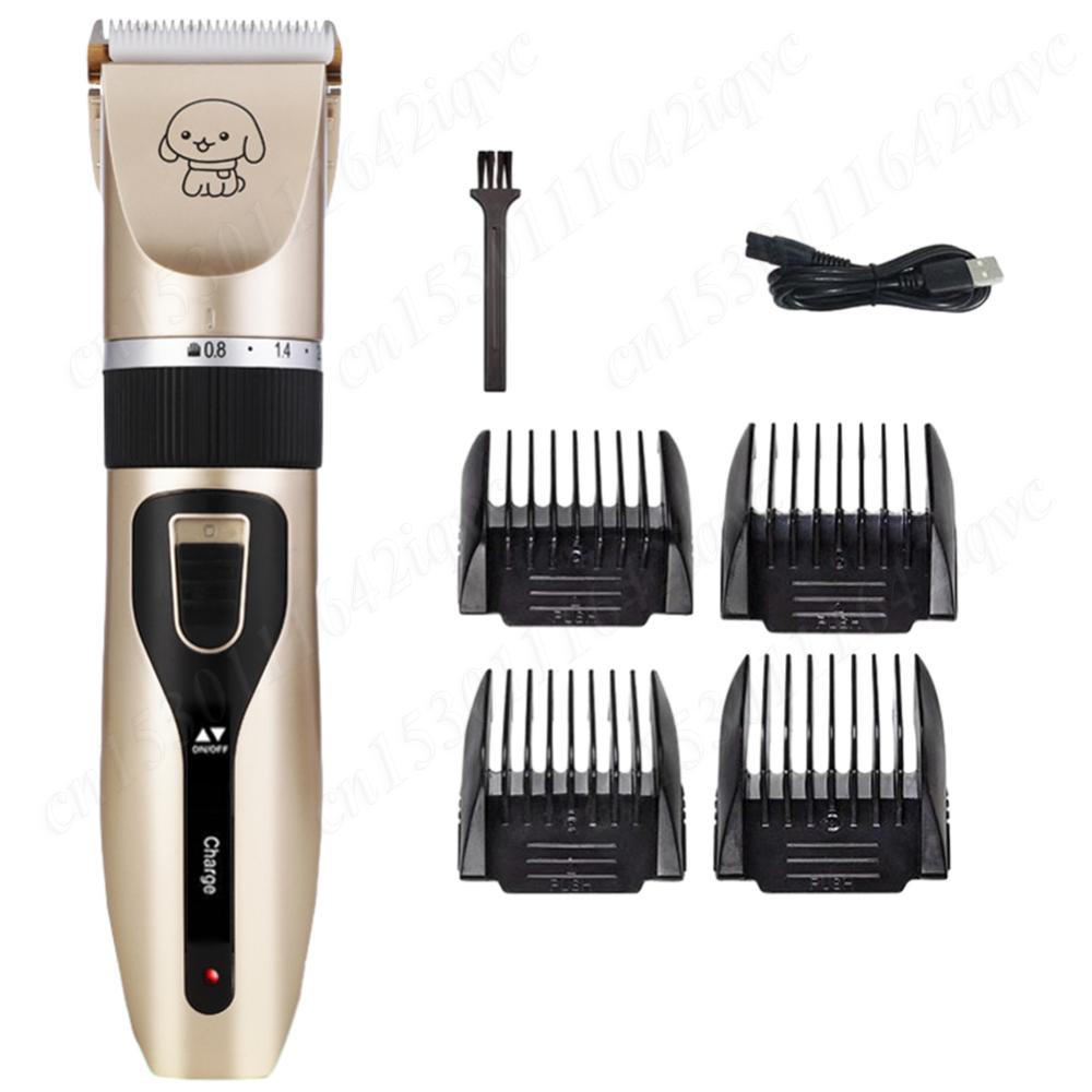 Professional Dog Clipper Dog Hair Clippers Grooming (Pet/Cat/Dog/Rabbit) Haircut Trimmer Shaver Set Pets USB Pet Hair Clipper