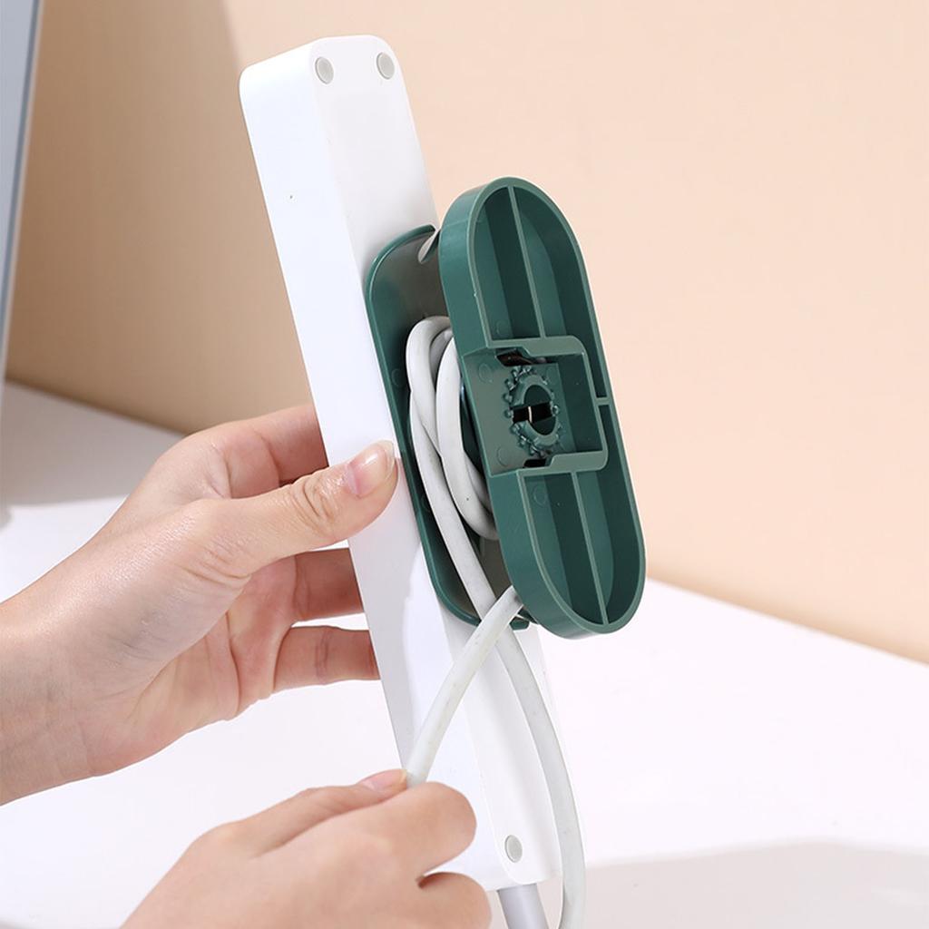 Self Adhesive Power Strip Holder Rotary Wall Mounted Nail  Power Strip Organizer Holders Sticker