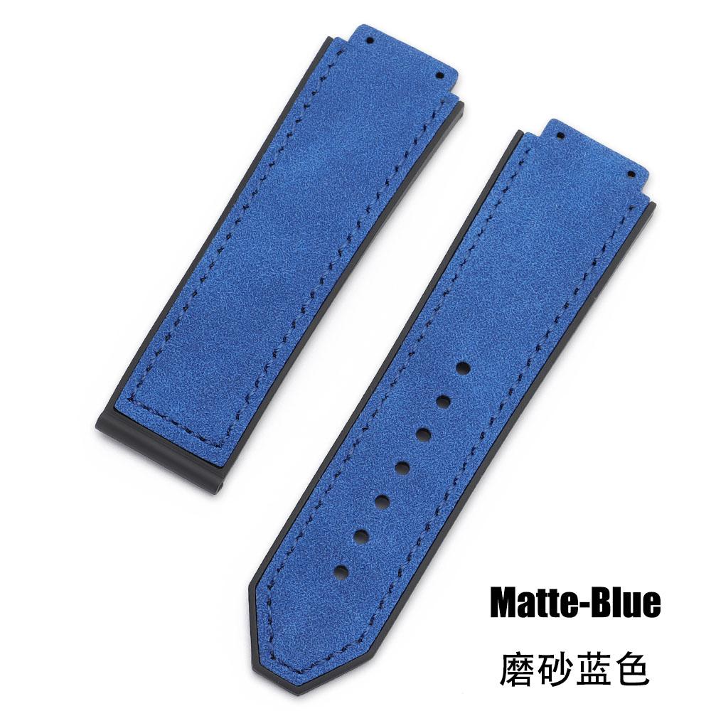 19x26mm Vícebarevné Kožené Řemínky na Hodinky s Texturou Bambusu pro Řady Hublot Yubo Classic Fusion Big Bang Voděodolný Řemínek