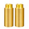 2pcs Brass?1/2inch Tap Extension Brass?1/2inch Hose Extension Plumbing Extension Adapter Upgrades for Heating & Drinking