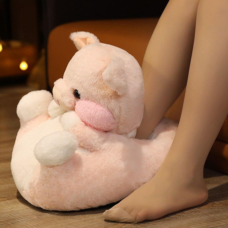 Cartoon Plüsch Rosa Schwein Handwärmer & Rucksack & Warme Füße Puppen Gefüllte Weiche Schöne Schwein Kissen Baby Schönes Geburtstagsgeschenk
