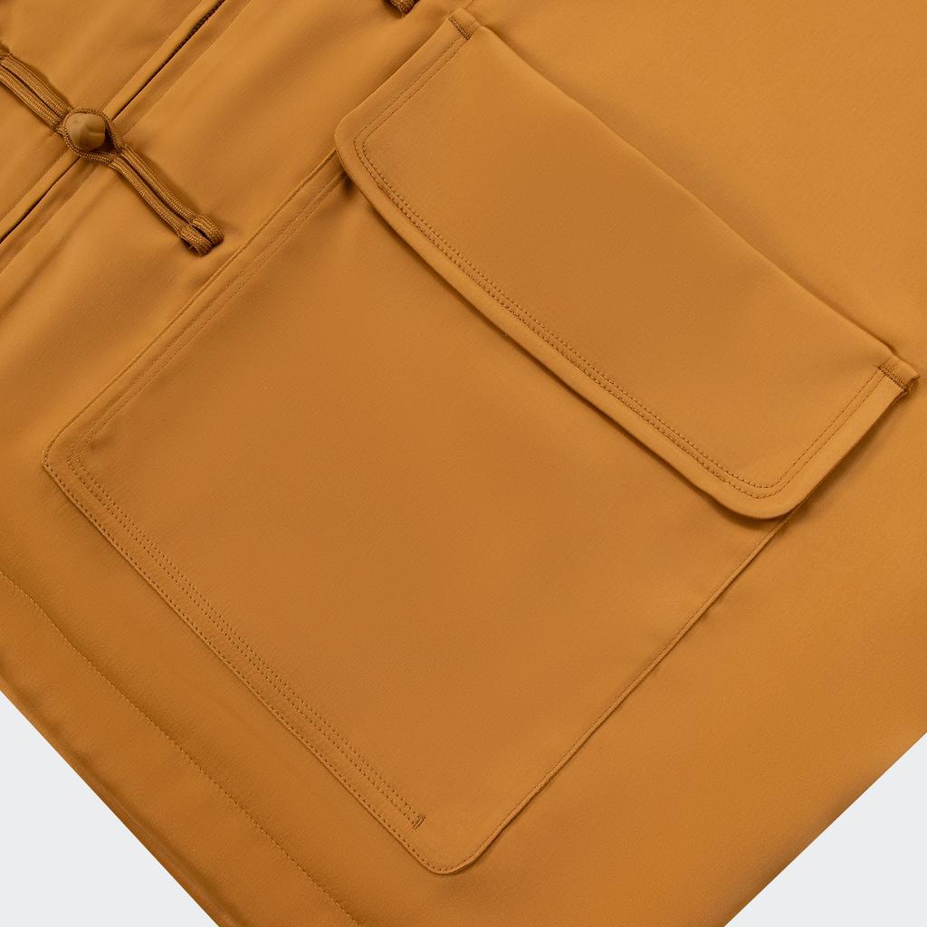 Adidas Originals SS24 Chinese Style Button Stripe Vintage Stand Collar Casual Long Sleeve Jacket Unisex Jacket Light-Brown JD3379