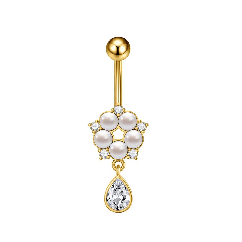 Simple Belly Button Rings Stainless Steel Butterfly Navel Piercing Barbell For Women  Belly Ring Sexy Body Jewelry