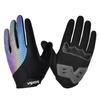 Boton Sports Reflective Shock-Absorbing Cycling Gloves - Colorful, Wear-Resistant, Touchscreen, Slip-Resistant, Ideal for Night Riding.