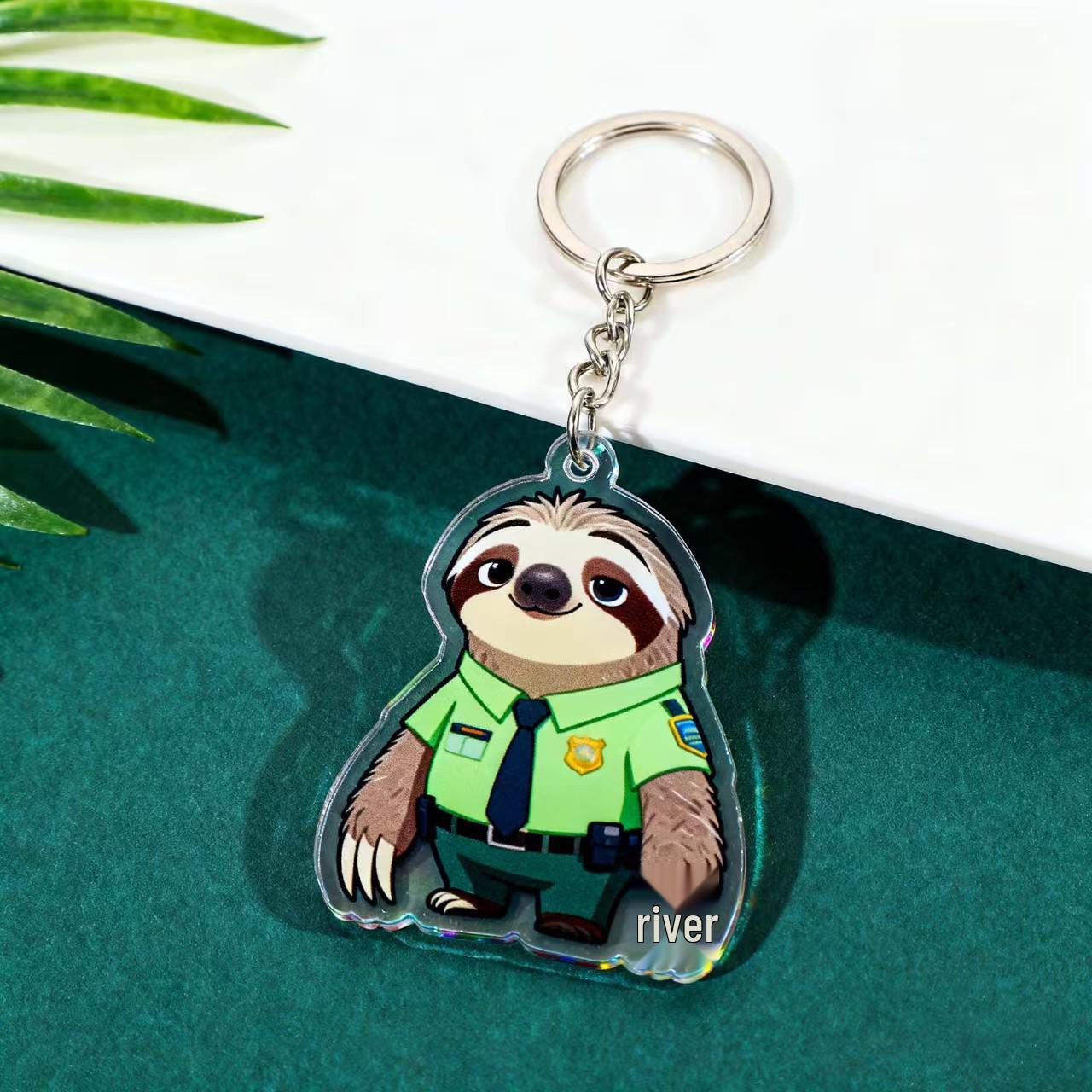 Zootopia Anime Acrylic Keychain Pendant Gift