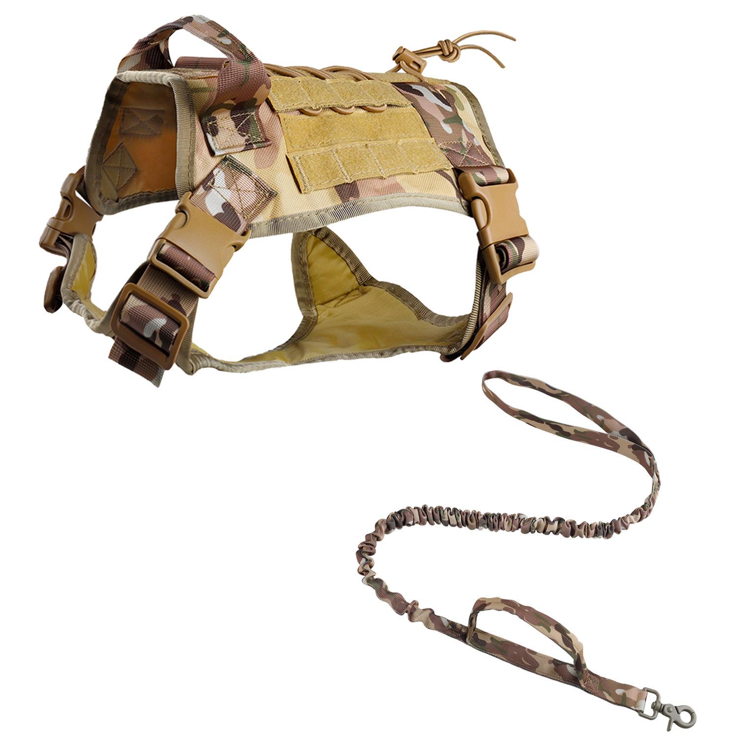 

Жилет для тактических собак Cross-Border Camouflage - нейлоновая шлейка для дрессировки средних и крупных собак XL (35-45KG)