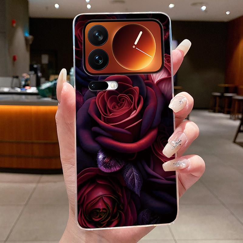 Fashion Night Owl Pattern Phone Case For Xiaomi 17 Pro Xiaomi 17 Pro Max Transparent TPU Soft Cover Shockproof Couple Shell