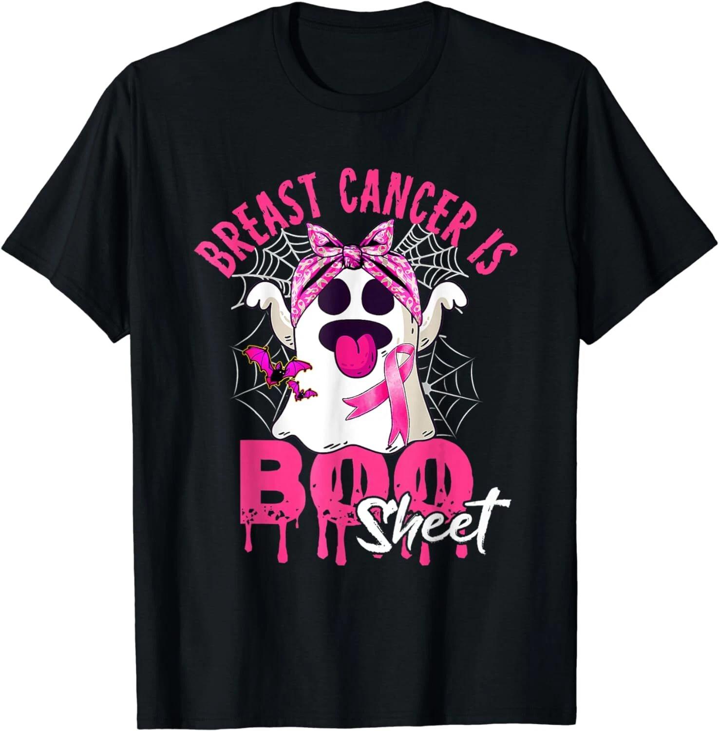 Breast Cancer Is Boo Sheet Halloween Breast Cancer Awareness Tee Unisex T-Shirt 3XL
