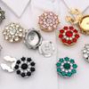 Sophisticated Dress Cuff Links Sparkling Multi Tone Glass Design Comfortable Daily Wear Solution