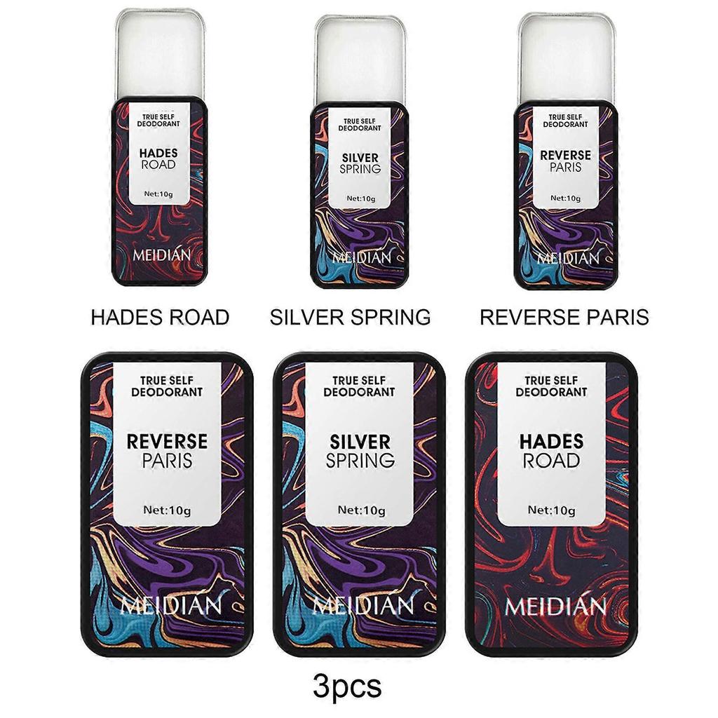 Solid Perfume for Men and Women - Long-lasting Fragrance Deodorant Wax Balm Set in Brown - Portable