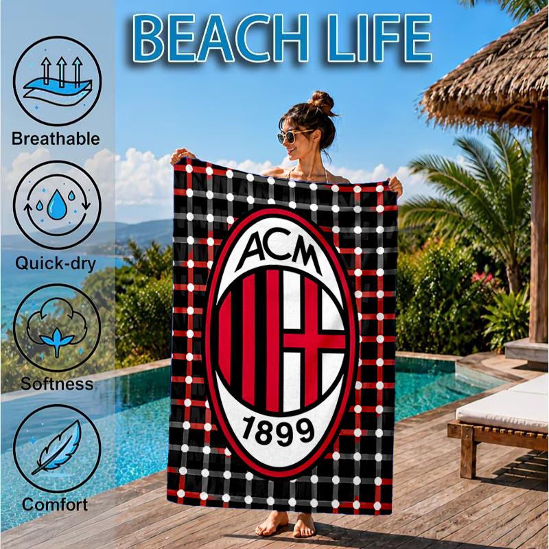 1909 Football Club Beach Towel, Microfiber Beach Towel, Perfect For Pool, Beach, Travel, Home Decor Beach Party Fan Gifts
