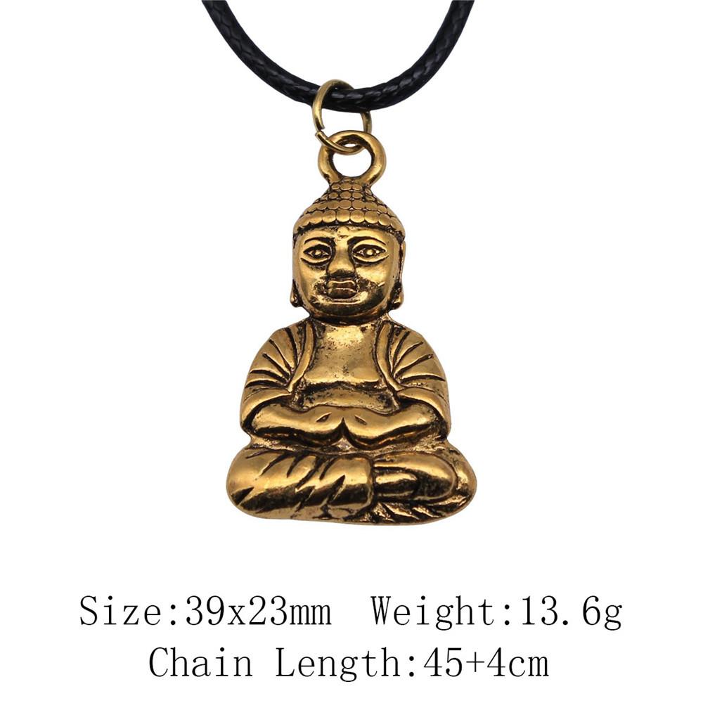 2025 Trend Best Friend Necklace Chief Pharaoh Buddhism Necklace Leather Chain 45cm Audience Necklaces With Pendant