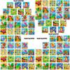 Kindergarten Wooden Puzzle Cards Animal And Transportation Themes Educational Toy For Kids