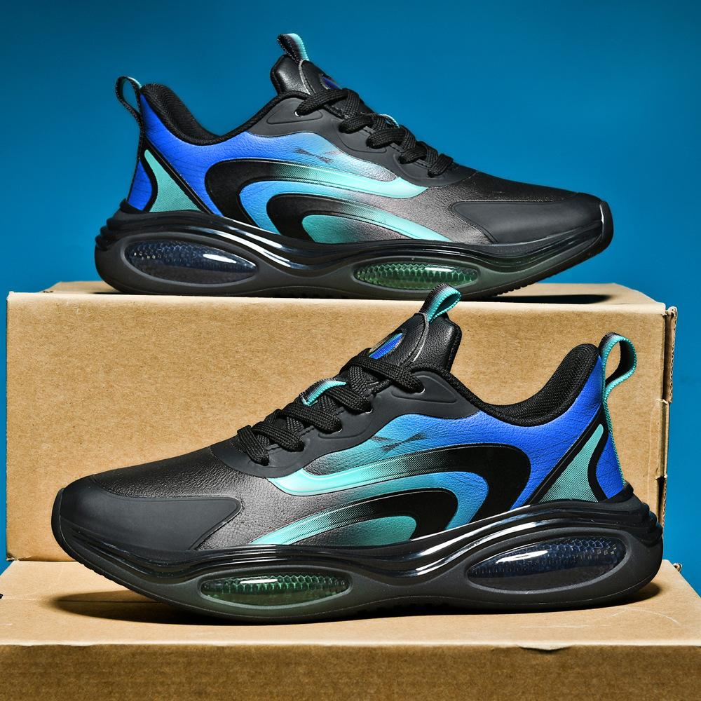 

Кроссовки мужские новые большого размера из микрофибры с воздушной подушкой для ладони, увеличивающие высоту голени, повседневные дышащие кроссовки для бега для мужчин 39