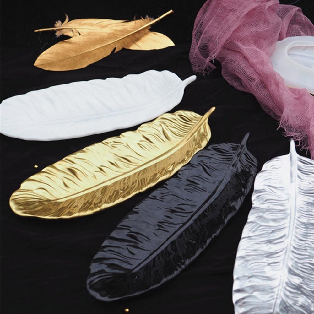 Crystal Clear Resin Casting Mold White Feather Shape Mold Jewelry Tools Silicone Mold  DIY Crafts