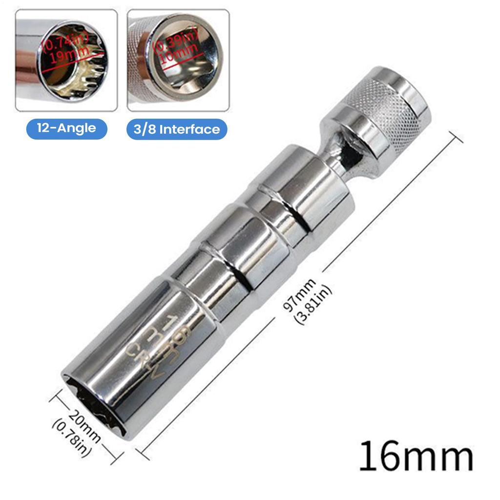 Zündkerzenstecknuss 14mm/16mm Magnetisch Universal Auto Zubehör Stecknuss Entfernungswerkzeug Für Werkstatt Auto ATV Traktor Rasenmäher LKW SUV